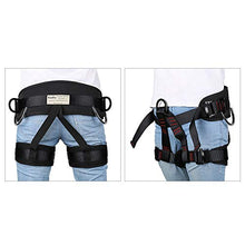 Load image into Gallery viewer, HandAcc Climbing belts, Thicken Professional Half Body Safety Belt for Rock Climbing, Fire Rescue, Expanding Training and Outdoor Adventure Activities
