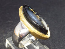 Load image into Gallery viewer, Nuumite Nuummite Silver Ring From Greenland - Size 7-7.7 Grams
