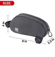 Load image into Gallery viewer, Roswheel Essentials Series 121468 Bike Frame Bag Bicycle Top Tube Pack Cycling Accessories Pouch Cell Phone Holder, Black
