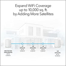 Load image into Gallery viewer, NETGEAR Orbi Pro WiFi 6 Mini Mesh System (SXK30) | Router with 1 Satellite Extender for Business or Home | VLAN, QoS | Coverage up to 4,000 sq. ft., 40 Devices | AX1800 802.11 AX (up to 1.8Gbps)
