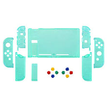 Load image into Gallery viewer, eXtremeRate Back Plate for Nintendo Switch Console, NS Joycon Handheld Controller Housing with Colorful Buttons, DIY Replacement Shell for Nintendo Switch - Emerald Green
