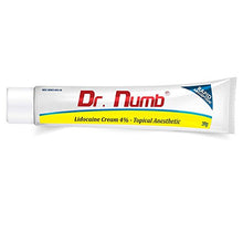 Load image into Gallery viewer, Dr. Numb 4% Lidocaine Topical Anesthetic Numbing Cream for Pain Relief, Maximum Strength with Vitamin E for Real Time Relieves of Local Discomfort, Itching, Pain, Soreness or Burning - 30g
