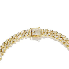 Load image into Gallery viewer, FEEL STYLE Mens Cuban Link Chain Gold Silver Plated Bling Miami Cuban Necklace Diamond Chain for Men13MM Iced Out Hip Hop Jewelry
