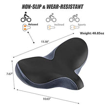 Load image into Gallery viewer, YLG Oversized Comfort Bike Seat Comfortable Replacement Bike Saddle Memory Foam Soft Bike Saddle Waterproof Universal Fit Bicycle Seat for Women Men (a-Outdoor Bike Seat)
