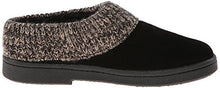 Load image into Gallery viewer, Clarks Women's Knit Scuff Slipper, Black, 11 M US
