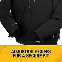 Load image into Gallery viewer, DEWALT DCHJ060A Heated Soft Shell Jacket Kit with 2.0Ah Battery &amp; Charger Black X-Large
