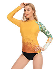 Load image into Gallery viewer, ADOREISM Womens Long Sleeve Rash Guard Compression UPF 50+ Swim Shirts Surf Swimsuit Top(King Kong,S)

