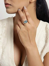 Load image into Gallery viewer, YoTreasure Labradorite Solid 925 Sterling Silver Brass Ring
