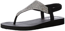 Load image into Gallery viewer, Skechers Cali Women's Meditation-Rock Crown Flat Sandal,black,8 M US
