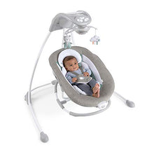 Load image into Gallery viewer, Ingenuity DreamComfort Inlighten Cradling Swing &amp; Rocker - Foldable Plug-in Swing - Pemberton (12321)
