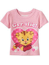 Load image into Gallery viewer, Daniel Tiger Girls Short Sleeve Tee (2T, GRR-ific Pink)
