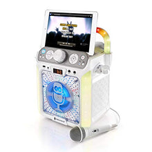 Load image into Gallery viewer, Singing Machine SML682BTW Groove Cube CDG Karaoke System, White, (SML682BTWD)
