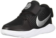 Load image into Gallery viewer, Nike Unisex-Baby Team Hustle D 9 (TD) Sneaker, Black/Metallic Silver-Wolf Grey, 2C Regular US Toddler
