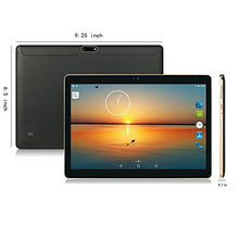 Load image into Gallery viewer, Android Tablet 10 inch with Sim Card Slot Unlocked - YELLYOUTH 10.1" Octa Core 4GB RAM 64GB ROM Tablets with WiFi Bluetooth GPS and Dual Cameras 3G GSM Phablet - Black
