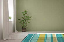 Load image into Gallery viewer, Green Decore Prime Plastic Stain Proof Reversible Fade Resistant Premium Patio Outdoor Rug (Turquoise Blue Green, 6x9)
