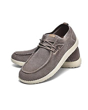 Load image into Gallery viewer, ITAZERO Men's Casual-Loafers Boat-Walking Slip-on Laces-Shoes - Fashion Comfortable Lightweight Khaki Size 9
