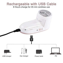 Load image into Gallery viewer, SIKITUT Fabric Shaver Defuzzer, Rechargeable Lint Remover, Electric Sweater Shaver with Replaceable Stainless Steel Blade
