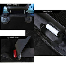 Load image into Gallery viewer, Pet Magasin Durable Black Pet Car Seat Cover Waterproof &amp; Scratch Proof &amp; Nonslip Backing &amp; Hammock Style &amp; Heavy Duty Back Seat Protector for Cars Trucks &amp; SUVs

