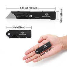 Load image into Gallery viewer, MOSSY OAK 2-pack Folding Pocket Utility Knife Set, Quick Change Blade, Frame Lock, EDC Box Cutter with Belt Clip, Stone Washed
