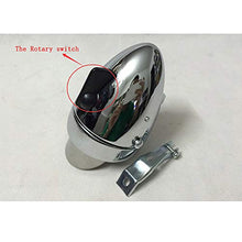 Load image into Gallery viewer, GOODKSSOP Metal Chrome Silver Shell Bright Classical Cool Bicycle Headlight Retro Vintage Bike LED Light Night Riding Safety Front Fog Head Lamp Headlamp
