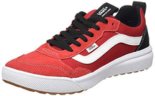 Load image into Gallery viewer, Vans Men's Low-Top Trainers Sneaker, Suede Canvas Red White, 11.5
