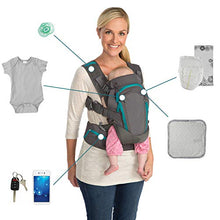 Load image into Gallery viewer, Infantino Carry On Baby Carrier with 6 Pockets for Diapers, Wipes, Pacifier, Phone &amp; Keys and Ergonomic Seat
