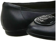 Load image into Gallery viewer, Clarks Women's Gracelin Lola Ballet Flat, Black Leather/Synthetic Combo, 9 Medium US
