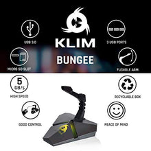 Load image into Gallery viewer, KLIM Bungee Holder for Gaming Mouse - 3 x USB 3.0 Hub - Multi Functional Product - Backlit - Wired Mouse Cable Holder - [ New Version ]
