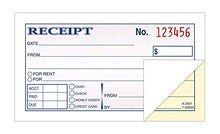 Load image into Gallery viewer, Adams Money and Rent Receipt, 2-3/4 x 5-3/8 Inches, 2-Parts, Carbonless, White/Canary, 50 Sets per Book, 9 Books (DC2501-9))

