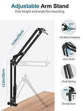 Load image into Gallery viewer, InnoGear Microphone Arm, Upgraded Mic Arm Microphone Stand Boom Suspension Stand with 3/8" to 5/8" Screw Adapter Clip for Blue Yeti Snowball, HyperX QuadCast SoloCast, Yeti x and other Mic, Medium
