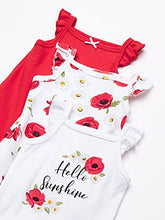 Load image into Gallery viewer, Hudson Baby Unisex Baby Cotton Sleeveless Bodysuits, Poppy Daisy, 3-6 Months
