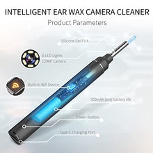 Load image into Gallery viewer, Ear Wax Removal Ear Wax Camera Cleaner Wireless Ear Otoscope with Light Earwax Cleaner Ear Wax Removal Tool for Kids, Adults &amp; Pets
