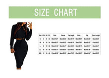 Load image into Gallery viewer, Aniywn Women's Two Piece Outfits Casual Long Sleeve Crop Tops and Stretchy Skirt Sets Sexy Mini Bodycon Skirt Dress Suit White
