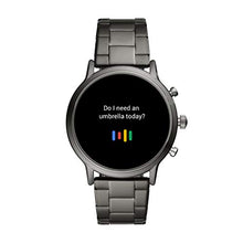 Load image into Gallery viewer, Fossil Gen 5 Carlyle HR Heart Rate Stainless Steel Touchscreen Smartwatch, Color: Smoke (Model: FTW4024)
