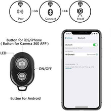 Load image into Gallery viewer, Mini Phone Tripod, LINKCOOL Lightweight Tabletop Tripod for IPhone Samsung Cellphone Camera DSLR Gopro with 360 Rotating Metal Ball Head &amp; Universal Phone Mount Holder &amp; Wirless Remote Control - Black
