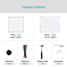 Load image into Gallery viewer, SONGMICS Pet Playpen,Fence Cage with Bottom for Small Animals Guinea Pigs, Hamsters, Bunnies,Rabbits, Pet Exercise Run and Crate, Transparent Plastic Panels, ULPC02W
