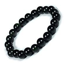 Load image into Gallery viewer, Ultimate Protection Bracelet - Handmade Natural Black Obsidian Bracelet - Gemstone 8mm Round Beads Natural Stone Yoga Bracelet - Stone Beaded Stretch Bracelet
