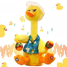 Load image into Gallery viewer, LUKETURE Dancing Duck, Duck Toy, Talking Toy Repeats What You Say, Dancing Singing Duck Plush, Electric Funny Duck Stuffed Animal for Baby Toys, Easter Gifts for Infants
