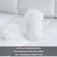 Load image into Gallery viewer, MAEVIS Soft King Size Comforter All Season Lightweight Quilted Down Alternative Fluffy White Comforter Skin Friendly Breathable Cooling Hypoallergenic Microfiber Filling
