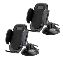 Load image into Gallery viewer, Scosche SUHWD-2PKXCES0 Select Suction Cup Phone Mount for Car with Adjustable Locking Lever and Phone Holder, Black (Pack of 2)

