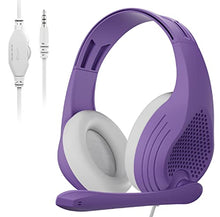 Load image into Gallery viewer, Anivia Over Ear Headset with Microphone, Stereo Sound Wired Headphones for Women and Girls, Noise Cancelling Headset with Mic 3.5MM Jack for PC/Tablet/Gaming/Kindle/School/Travel/Online Learning
