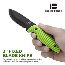 Load image into Gallery viewer, Pocket Fixed Blade Knife with Sheath, Everyday Carry Stainless Steel Small Outdoors Full Tang Knife with Non-Slip Handle, for Cuting Fruit, Hunting, EDC, Camping, Outdoor Survival, Gift for Man
