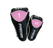 Load image into Gallery viewer, Remarkable Girls Right Handed Pink Junior Golf Club Set for Age 9 to 12 (Height 4'4" to 5') Set Includes: Driver (15"), Hybrid Wood (25, 7, 9 Iron, Putter, Bonus Stand Bag &amp; 2 Headcovers
