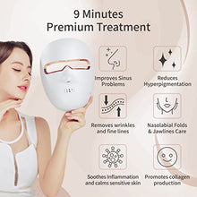 Load image into Gallery viewer, L.ma LED Light Therapy Facial Mask | Premium Light Therapy | 432 LEDs | 7 Modes | 4 Wavelengths | Wireless | Home Beauty Care | Facial Skin Care Mask | Product of Korea
