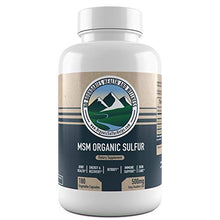 Load image into Gallery viewer, 500mg MSM Organic Sulfur Capsules by No Boundaries Health and Wellness – 180 Vegetable Capsules: No Excipients or Fillers – Premium Health Supplement: 99.9% Pure MSM Powder – Joints, Skin, Hair, Nail
