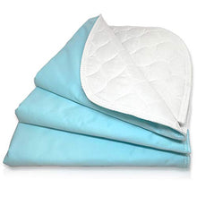 Load image into Gallery viewer, Ultra Soft 4-Layer Washable and Reusable Incontinence Bed Pad - Waterproof Bed Pads, 18"X24" (3 Pack)
