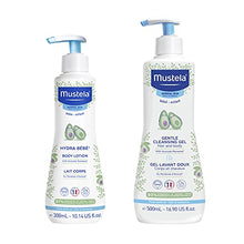 Load image into Gallery viewer, Mustela Baby Bath Time Gift Set - Baby Skin Care Essentials with Natural Avocado - Contains Hydra Bebe Body Lotion 10.14 fl. oz. &amp; Gentle Cleansing Gel 16.9 fl. oz. - 2 Items Set
