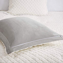 Load image into Gallery viewer, Madison Park Adler Reversible Comforter Sherpa to Faux Mink Quilted Design Modern All Season Down Alternative Bed Set with Matching Shams, King(104"x90"), Ivory/Grey 3 Piece
