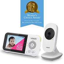 Load image into Gallery viewer, VTech VM819 Video Baby Monitor with 19Hour Battery Life 1000ft Long Range Auto Night Vision 2.8” Screen 2Way Audio Talk Temperature Sensor Power Saving Mode and Lullabies, White
