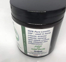 Load image into Gallery viewer, 100% Pure Plain Lanolin USP to be used on hand creams, eczema creams, nursing sore nipple creams, dry, chapped skin use for your DIY creams | 2oz
